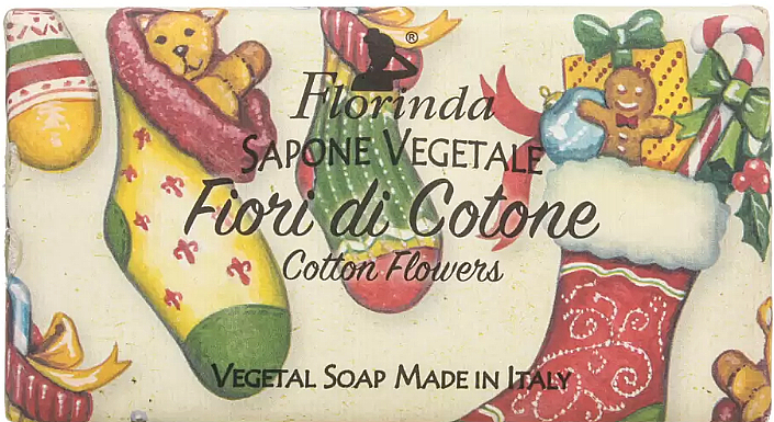 Мыло туалетное "Cottonf Lower" - Florinda Christmas Collection Soap — фото N1