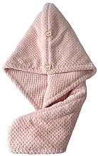 Полотенце для волос розовое, REC52WZ1 - Ecarla — фото N1
