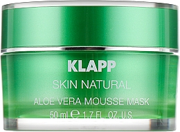 Парфумерія, косметика Маска "Алое вера" для обличчя - Klapp Skin Natural Aloe Vera Mousse Mask