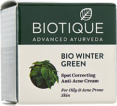 Крем для лікування прищів і вугрів - Biotique Green Winter Anti-Acne Cream — фото N4