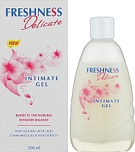 Гель для інтимної гігієни з кришкою фліп-топ - Freshness Delicate Intimate Gel — фото N2