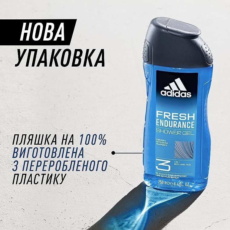 Гель для душу - Adidas Fresh Endurance Shower Gel — фото N5