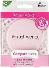 Зеркало карманное, розовое - Brushworks Compact Mirror — фото N1