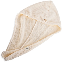 Полотенце-тюрбан для сушки волос, белое - Mohani Microfiber Hair Towel White — фото N2