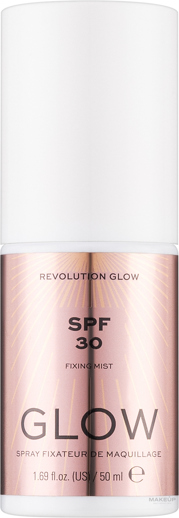 Спрей-фиксатор макияжа - Makeup Revolution Glow Fixing Mist SPF30 — фото 50ml