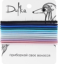 Набір різнобарвних гумок для волосся UH717711, 12 шт - Dulka — фото N1