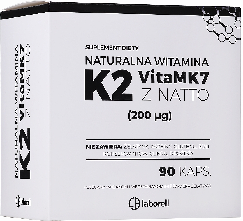 Харчова добавка "Вітамін К2 Vita МК-7", 200 мкг - Laborell — фото N1
