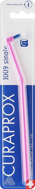 Монопучкова зубна щітка "Single CS 1009", рожева - Curaprox — фото N1