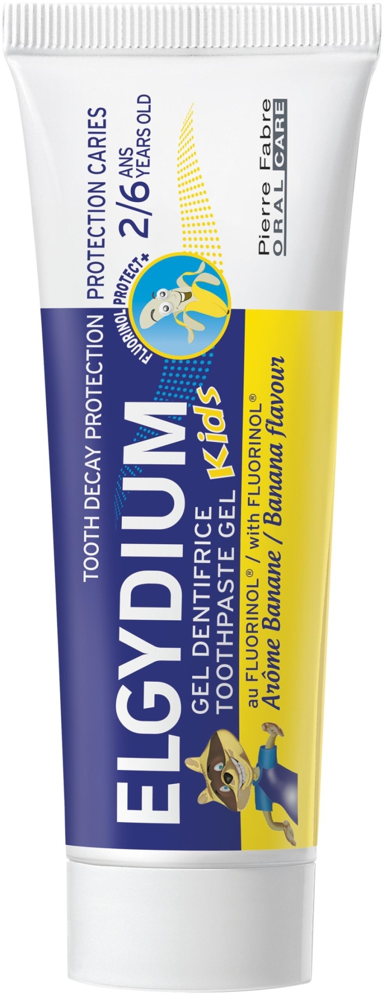 Детская гелевая зубная паста "Банан" - Elgydium Kids 2/6 Gel Toothpaste Banana — фото 50ml