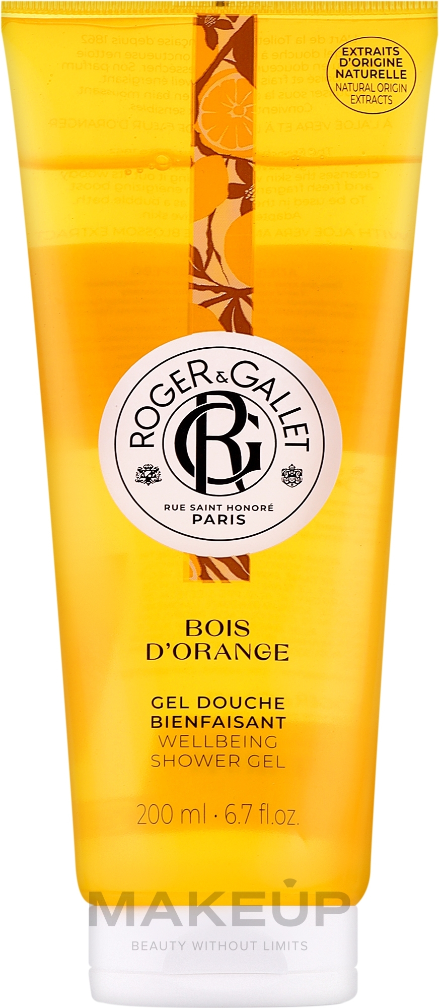 Roger&Gallet Bois D'Orange Wellbeing Shower Gel - Гель для душу — фото 200ml