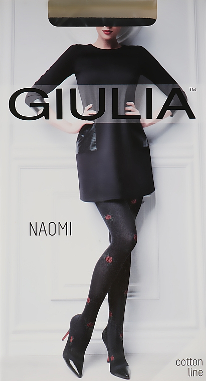 Колготки "Naomi Model 1" 150 Den, nero/red - Giulia