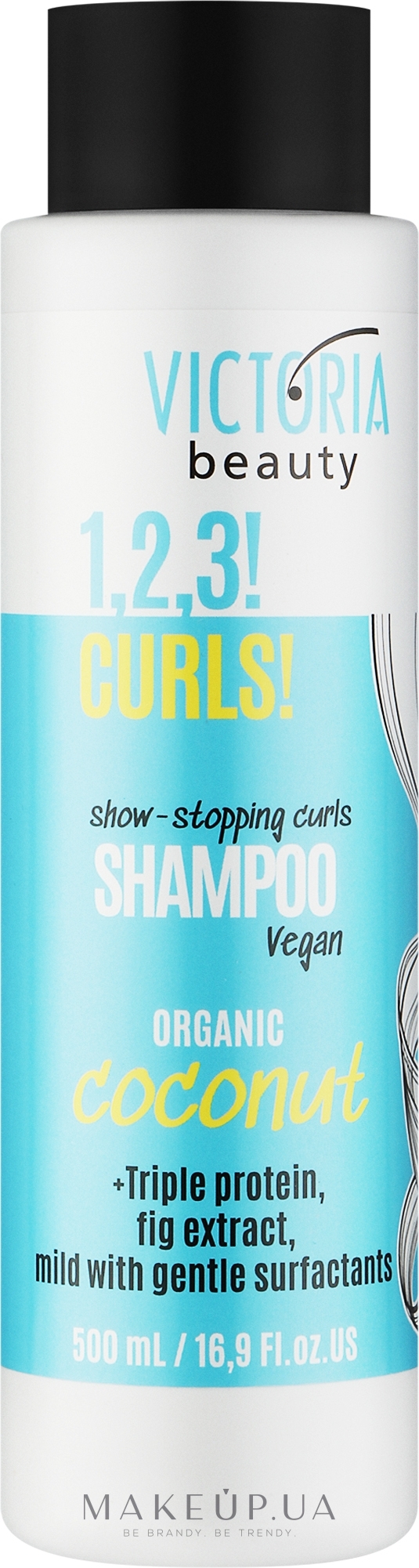 Шампунь для кудрявых волос - Victoria Beauty 1,2,3! Curls! Shampoo — фото 500ml