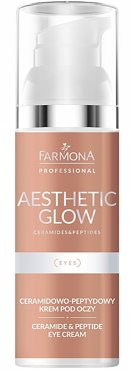 Керамидо-пептидный крем для глаз - Farmona Professional Aesthetic Glow Ceramide & Peptide Eye Cream — фото N1