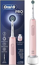Электрическая зубная щетка, розовая - Oral-B Pro Series 3 Cross Action Electric Toothbrush Pink — фото N1