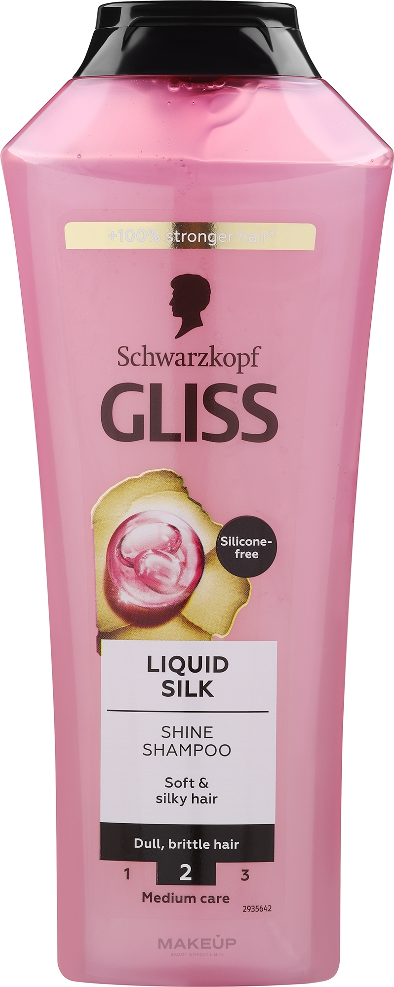 Шампунь для блеска ломких и тусклых волос - Gliss Kur Liquid Silk Shampoo — фото 400ml
