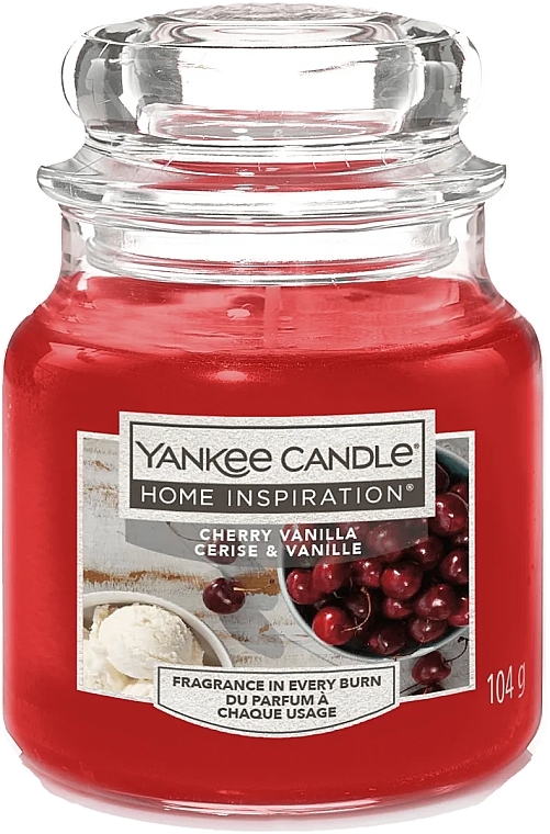 Ароматическая свеча в банке - Yankee Candle Home Inspiration Cherry Vanilla — фото N1