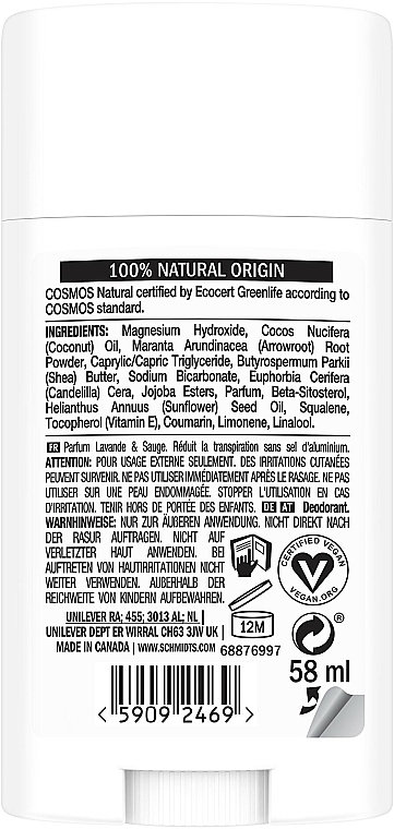 Натуральний дезодорант - Schmidt´s Naturals Deodorant Bergamot Lime — фото N2