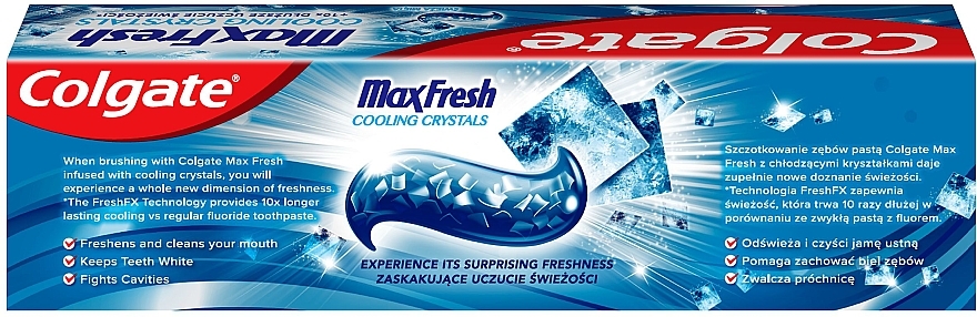 Зубна паста - Colgate Max Fresh Cooling Crystals — фото N2