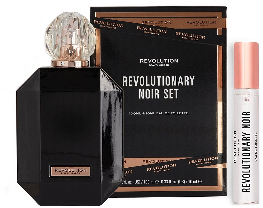 Revolution Beauty Revolutionary Noir - Набір (edt/100ml + edt/mini/10ml) — фото N1