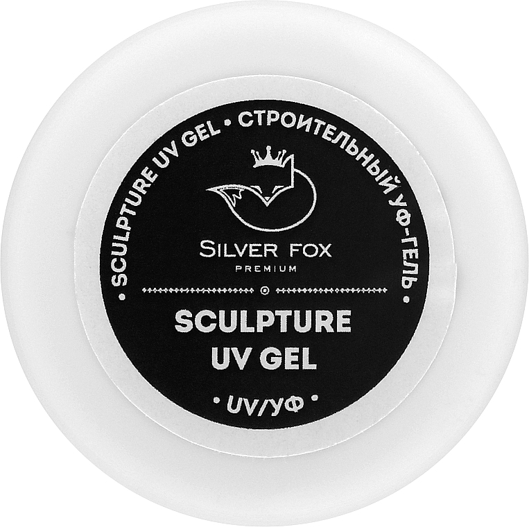 Будівельний гель, прозорий - Silver Fox Premium UV Gel 00 Clear — фото N1