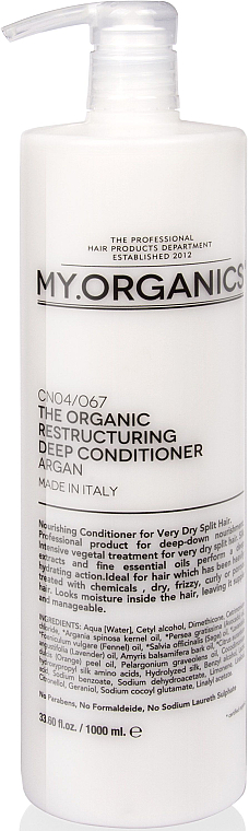 Восстанавливающий кондиционер - My.Organics My Restructuring Deep Conditioner — фото N5