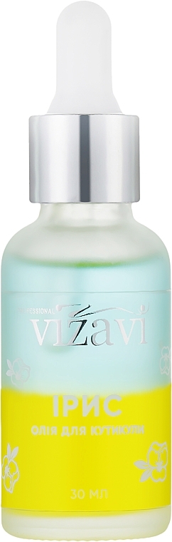 Масло для кутикулы двухфазное "Ирис" - Vizavi Professional Coconut Cuticle Oil — фото N1