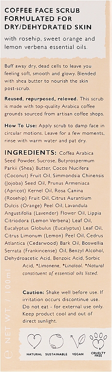 Кофейный скраб для лица "Цитрус" - UpCircle Coffee Face Scrub Citrus Blend  — фото N3