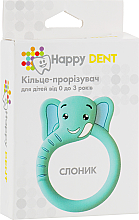 Духи, Парфюмерия, косметика УЦЕНКА Прорезыватель для зубов, слоник - Happy Dent *