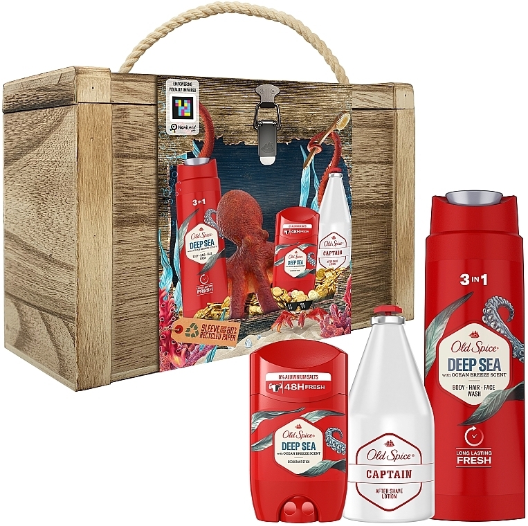 Набір - Old Spice Deep Sea (deo/50ml + sh/gel/250ml + ash/lot/100ml)