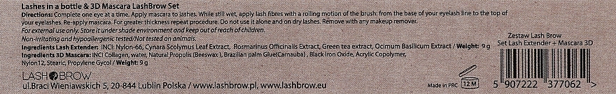 Набор для макияжа глаз - Lash Brow Set (mascara/9g + lashes in a bottle/9g + box) — фото N3