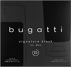 Bugatti Signature Black - Набір (edt/100ml + sh/gek/200ml) — фото N1