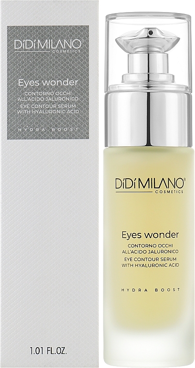 Сироватка для контуру очей з гіалуроновою кислотою - Didi Milano Eyes Wonder Eye Contour Serum With Hyaluronic Acid — фото N2