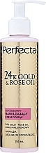 Парфумерія, косметика Крем для рук, нігтів і кутикули - Perfecta 24k Gold & Rose Oil