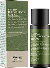 Увлажняющий лосьон с зеленым чаем - Benton Deep Green Tea Lotion (мини) — фото N2