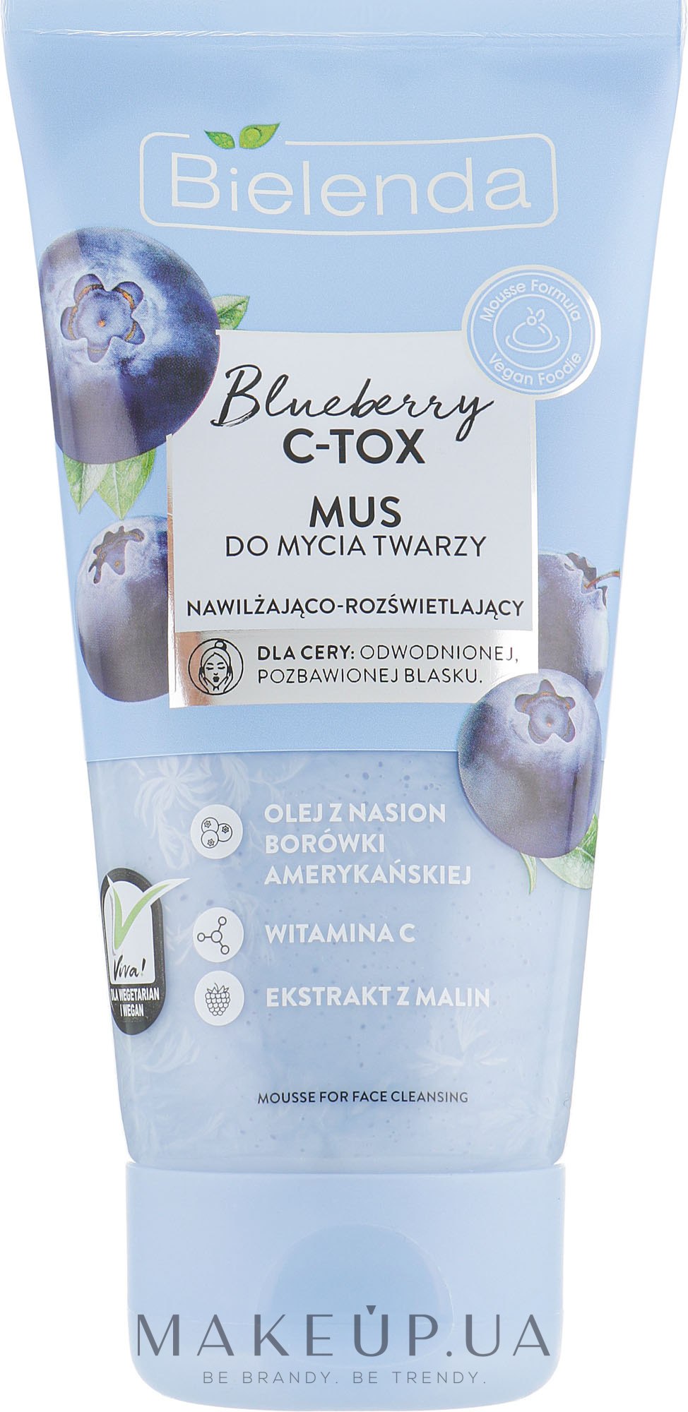 Мусс для лица - Bielenda Blueberry C-Tox Face Wash — фото 135g