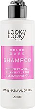 Шампунь для окрашенных волос "Стойкий цвет" с фруктовыми кислотами - Looky Look Hair Care Shampoo — фото N2