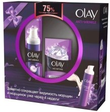 Духи, Парфюмерия, косметика Набор - Olay Anti-Wrinkle (cr/serum/50ml + eye/gel/15ml)