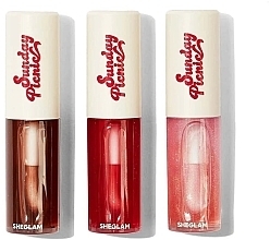 Духи, Парфюмерия, косметика Набор - Sheglam Sunday Picnic Layer Cake Lip Oil Set (lip/oil/3x6ml)