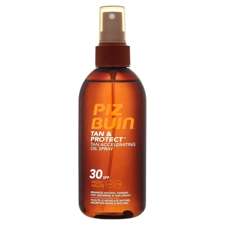 Захисна олія для швидкого засмаги - Piz Buin Tan&Protect Tan Accelerating Oil Spray SPF30 — фото N1