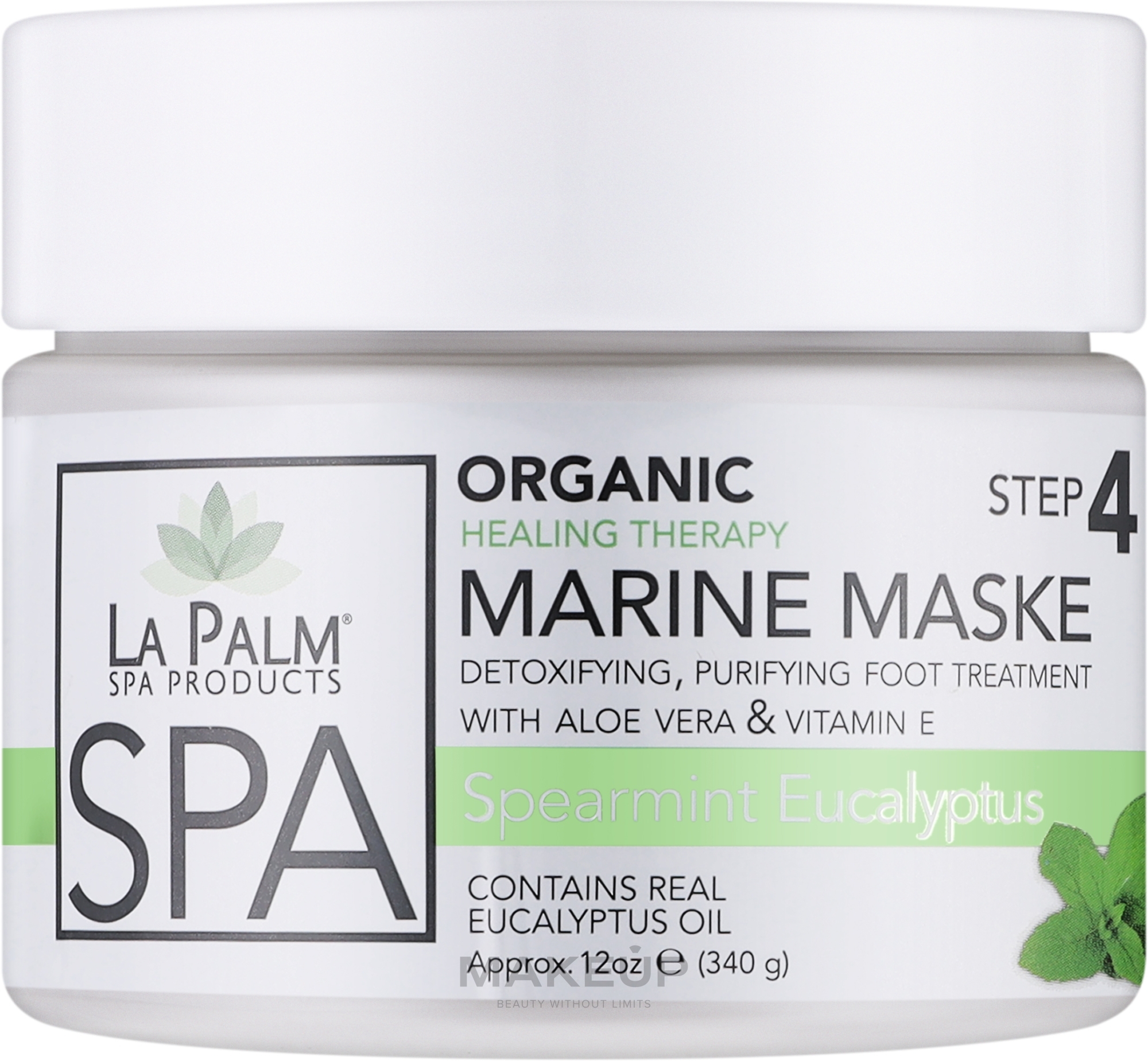 Омолаживающая маска для рук и ног "Мята и эвкалипт" - La Palm Marine Maske Spearmint Eucalyptus Theraphy — фото 355ml