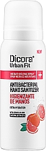Парфумерія, косметика Дезінфікувальний спрей для рук з ароматом цитруса й персика - Dicora Urban Fit Protects & Hydrates Hand Sanitizer