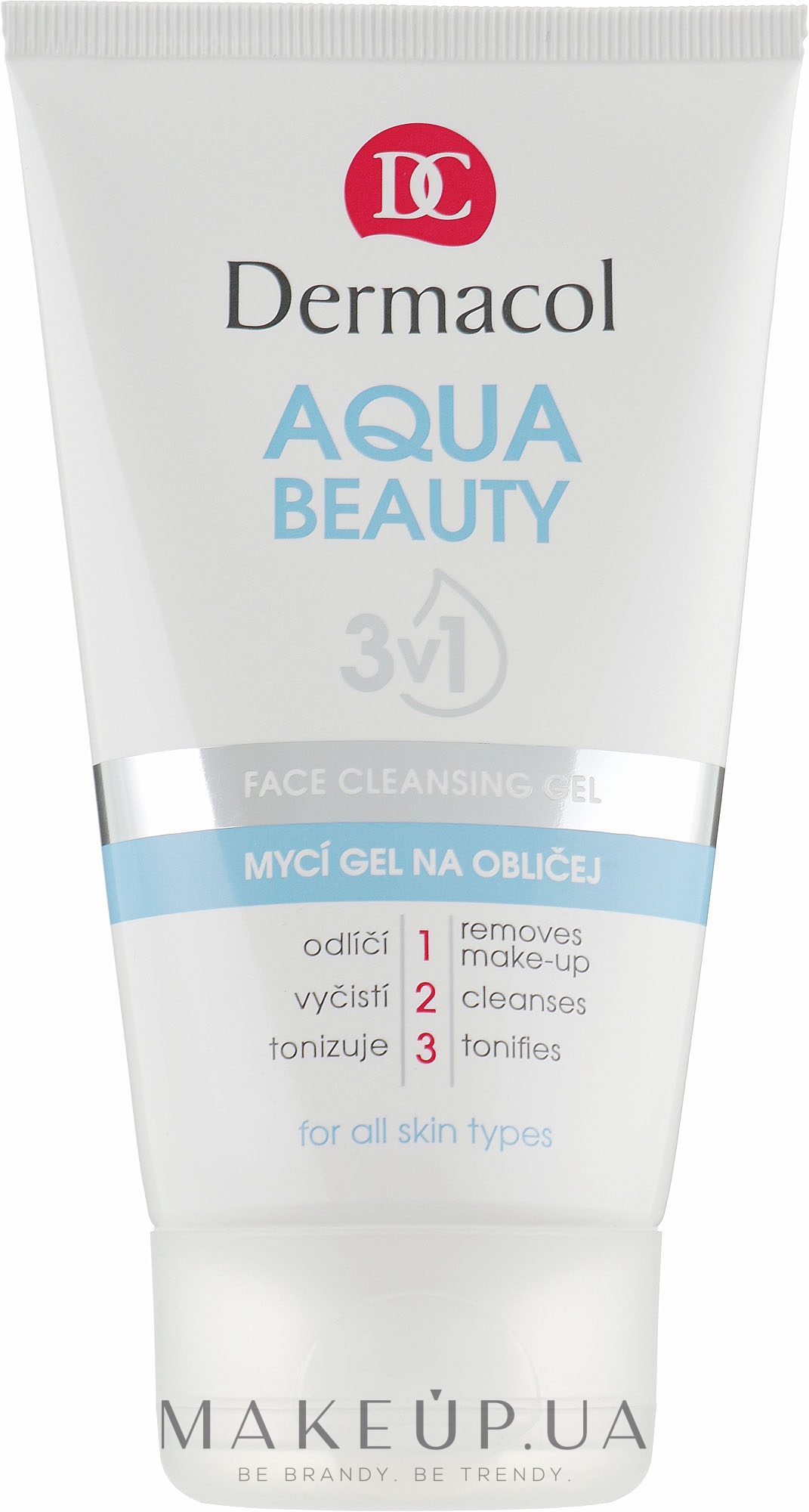 Гель для вмивання - Dermacol Aqua Beauty 3v1 Face Cleansing Gel — фото 150ml