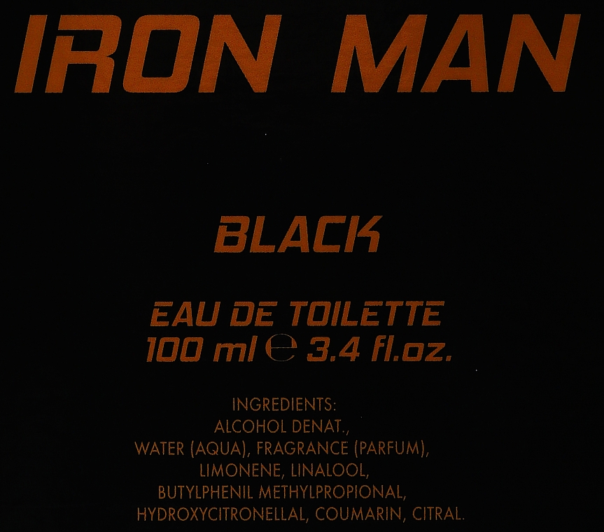 Marvel Iron Man Black Eau - Туалетная вода — фото N3