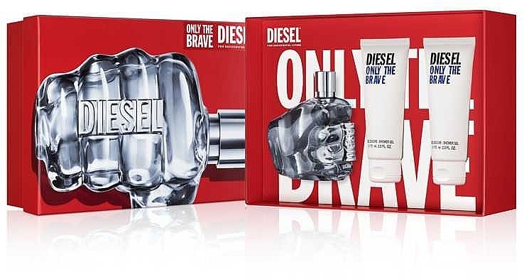 Diesel Only The Brave - Набор (edt/125ml + sh/g/2х75ml) — фото N2
