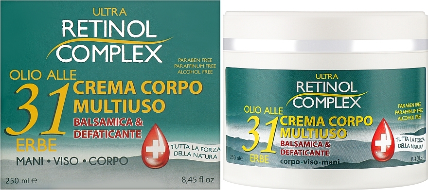 Багатофункціональний крем з оліями трав - Retinol Complex Multipurpose Body Cream Oil With 31 Herbs — фото N2