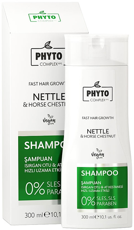 Растительный шампунь для нормальных волос с крапивой и лошадиным каштаном - Phytocomplex AHL