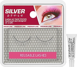 Парфумерія, косметика Вії накладні, натурал, плетені, FR 160 - Silver Style Eyelashes
