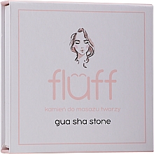 Камінь для масажу обличчя, білий - Fluff Gua Sha Stone — фото N2