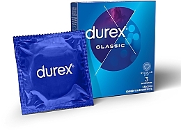 Парфумерія, косметика Презервативи латексні з силіконовою змазкою "Класичні", 3 шт - Durex Classic Condoms