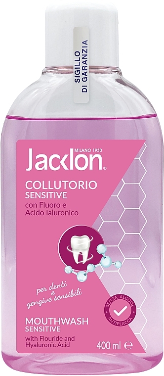 Ополіскувач для ротової порожнини "Fluorine & Hyaluronic Acid" - Jacklon Mouthwash — фото N1